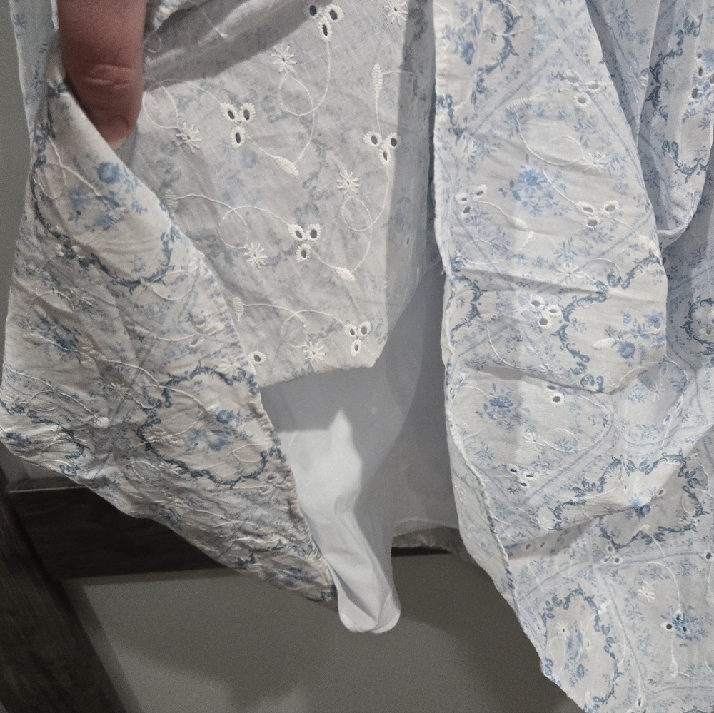 Antonio Melani X Born on Fifth Belmondo Puff Sleeve Tile Print NWT Size 0 - Picture 11 of 12